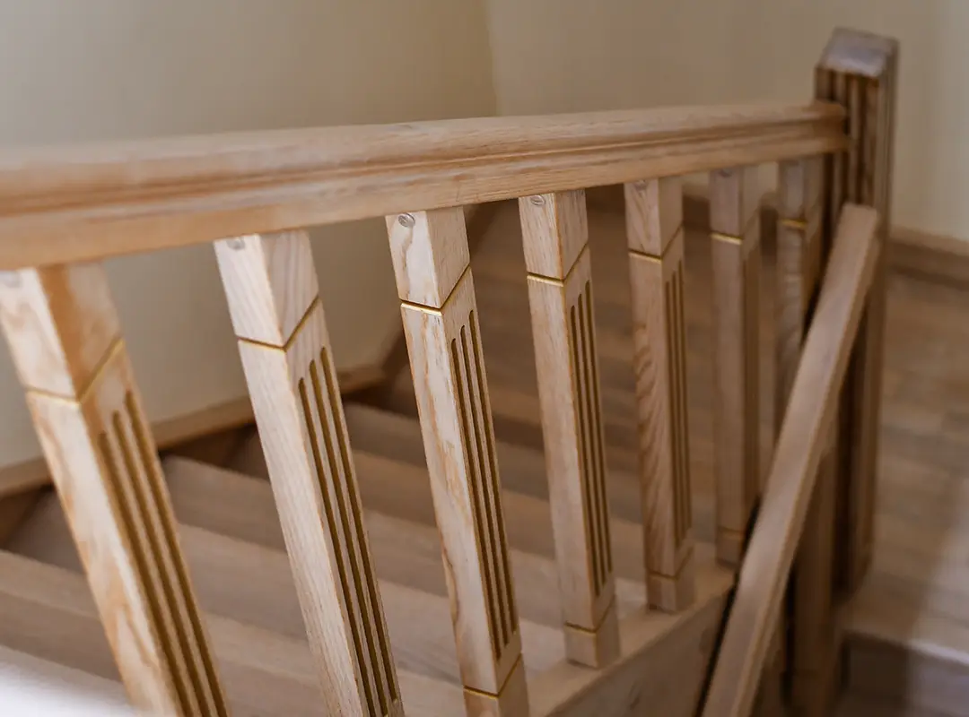 Création d'un escalier en bois